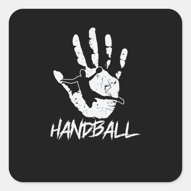 from hand to ball square sticker (Front)