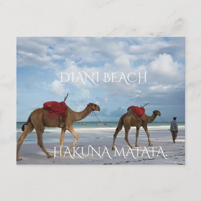 “From Kenya’s Coast with Love – Diani Beach” Postcard (Front)