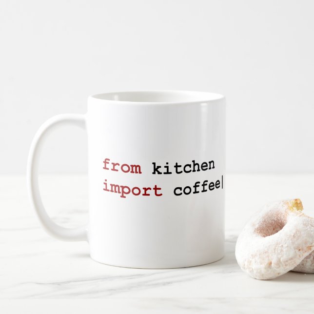 from kitchen import coffee - Python mug (With Donut)