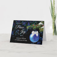 From Law Office Christmas Custom Name Ornament