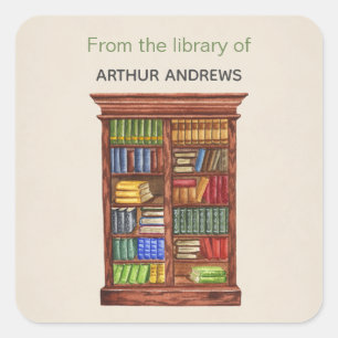 From Library Of Name Book Stickers   Vintage Books