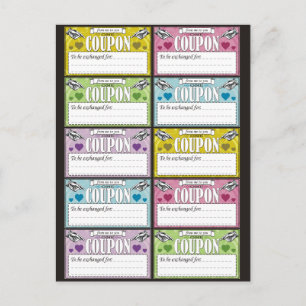 From Me to You Coupons Postcard