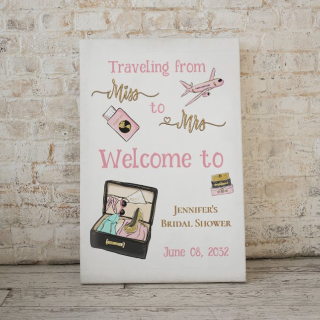 From Miss to Mrs Bridal Shower Journey Welcome Photo Print (Creator Uploaded)