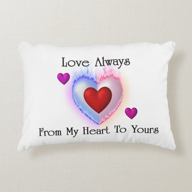 From My Heart To Yours Accent Pillow (Front)