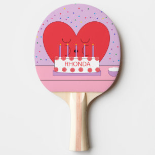 From My Heart to Yours- Lavender & Pink:  Ping Pong Paddle