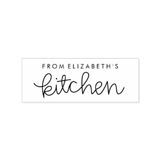 From My Kitchen Personalised Rubber Stamp