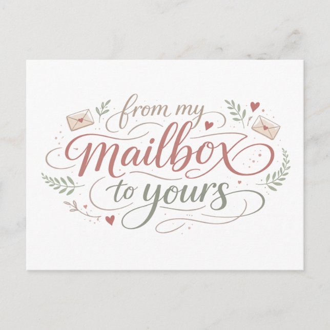"From My Mailbox to Yours" Postcard (Front)