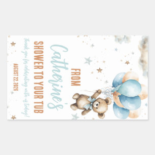 From my Shower to your Tub Bath Favour Gift Rectangular Sticker
