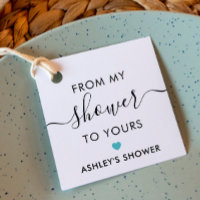 From My Shower To Yours, Bridal Shower Turquoise
