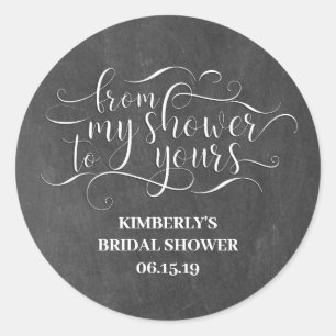 From My Shower To Yours - Thank You Classic Round Sticker