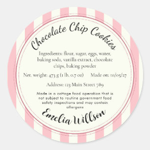 From my small kitchen Cottage Law Cookie Label