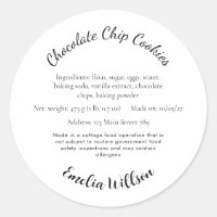 From my small kitchen Cottage Law Cookie Label