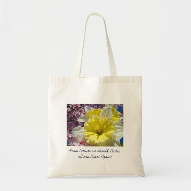 From Nature Learn all can start again Daffodil bag (Front)
