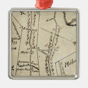 From New York to Philadelphia 50 Metal Tree Decoration