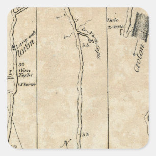 From New York to Poughkeepsie 9 Square Sticker