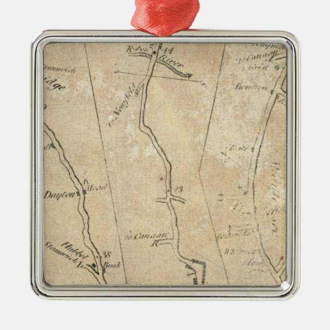 From New York to Stratford 4 Metal Tree Decoration (Front)