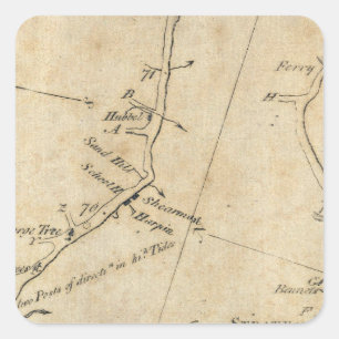 From New York to Stratford 7 Square Sticker