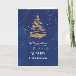 From Nursery Christmas Tree Customisable Name Card