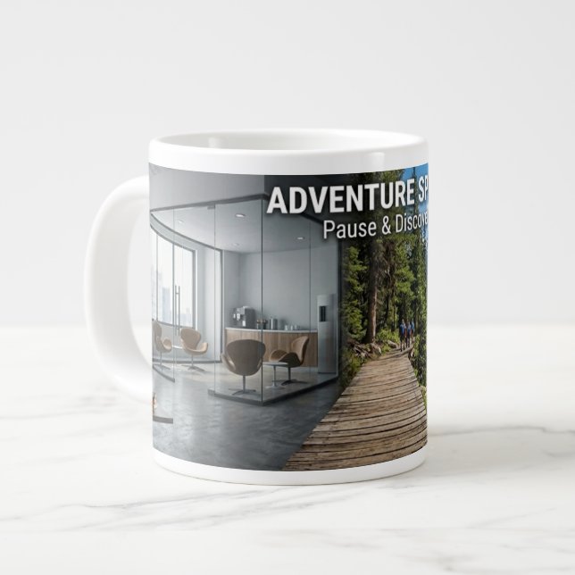 From Office to Nature mup Large Coffee Mug (Front Left)