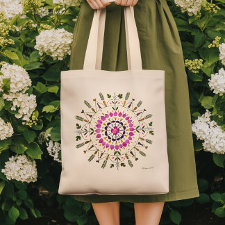 From Original Pressed Floral Art by S. Frigui Tote Bag