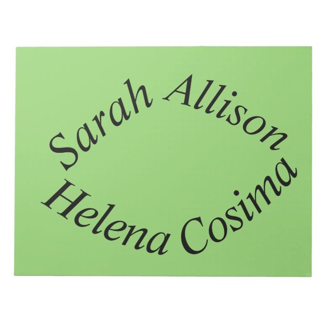 from Orphan Black sarah,Allison,Helena and Cosima Notepad (Front)