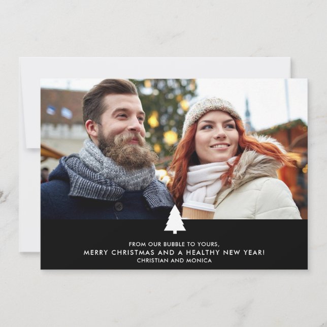 From Our Bubble Photo 2020 Christmas Holiday Card (Front)