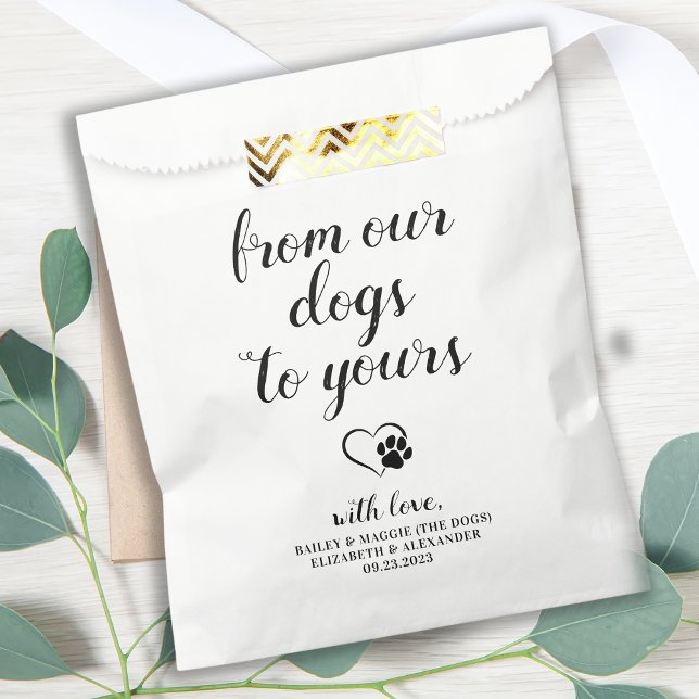 From Our Dogs Doggie Bag Dog Treat Wedding Favours (Creator Uploaded)