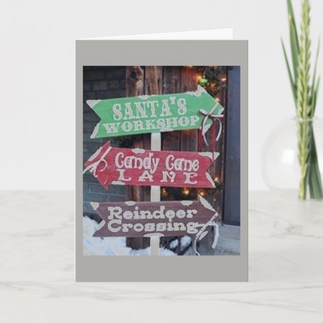 FROM OUR FAMILY TO YOUR FAMILY AT CHRISTMAS HOLIDAY CARD (Front)