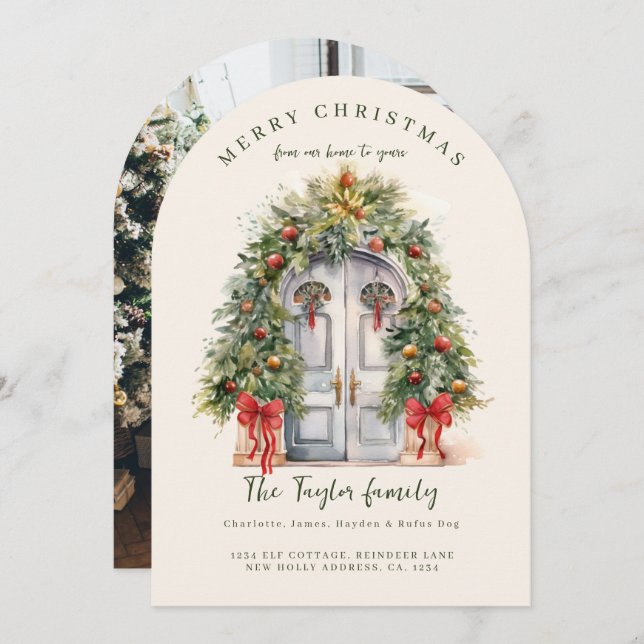 From Our Home to Yours Christmas Holiday Card (Front/Back)