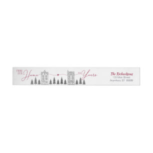 From Our Home To Yours Christmas Wrap Around Label