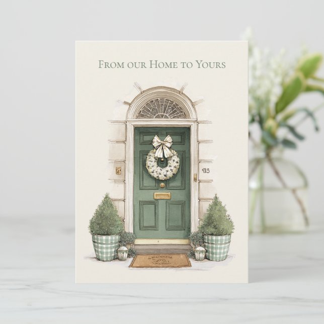 From Our Home to Yours Green Holiday Christmas (Standing Front)