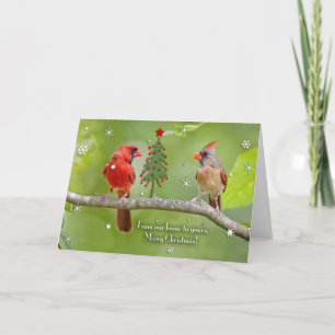 From our home to yours, Merry Christmas(Cardinals) Holiday Card