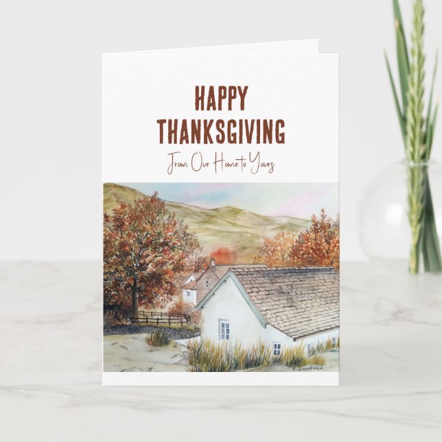 From Our Home to Yours on Thanksgiving Buttermere Card (Front)