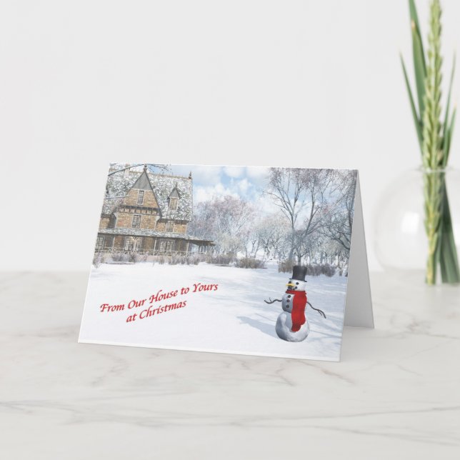 From Our House to Yours Christmas Card (Front)