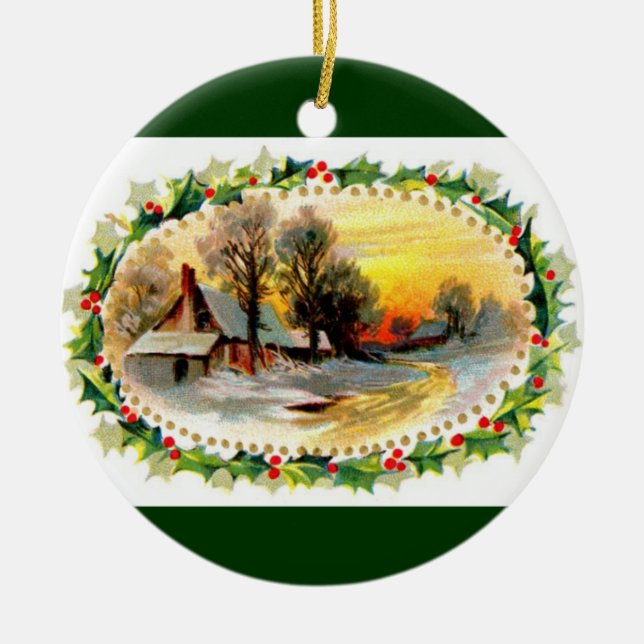 From Our House To Yours Christmas Ornament (Front)