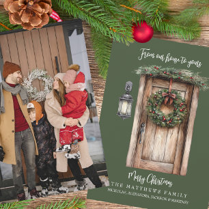 From Our House To Yours Custom Photo Christmas Holiday Card