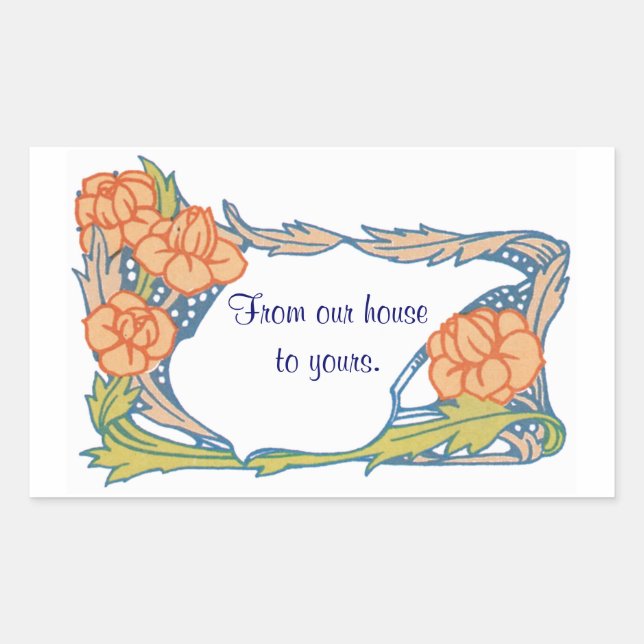 From Our House to Yours Customise Sticker (Front)