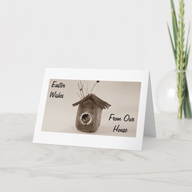 FROM OUR HOUSE TO YOURS EASTER HOLIDAY CARD (Front)