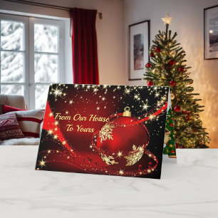 From Our House To Yours Merry Christmas Holiday Ca