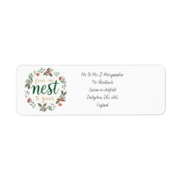 From Our Nest to Yours Address Return Address Label