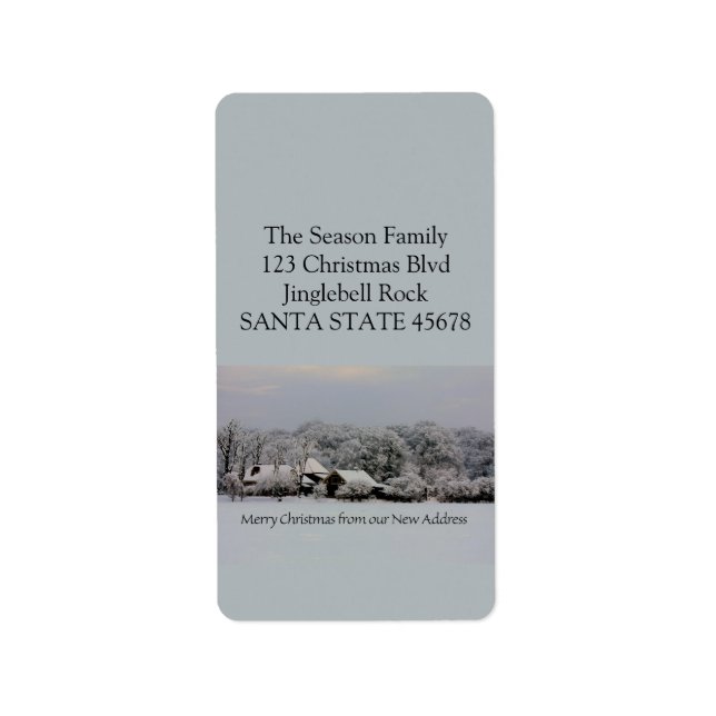 From our new Home Winter wonderland Label (Front)