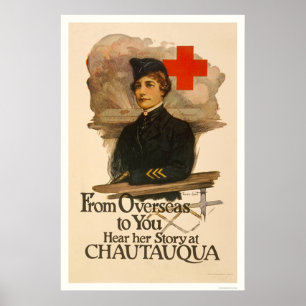 From Overseas to you--Hear her Story at Chautauqua Poster