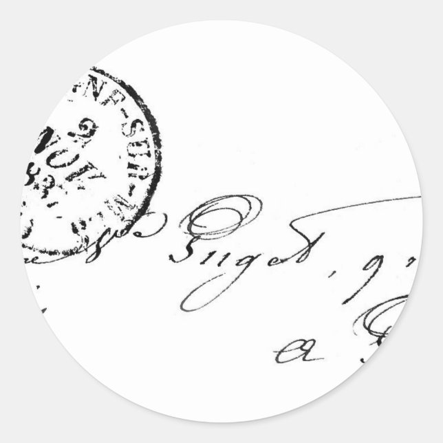 From Paris Classic Round Sticker (Front)