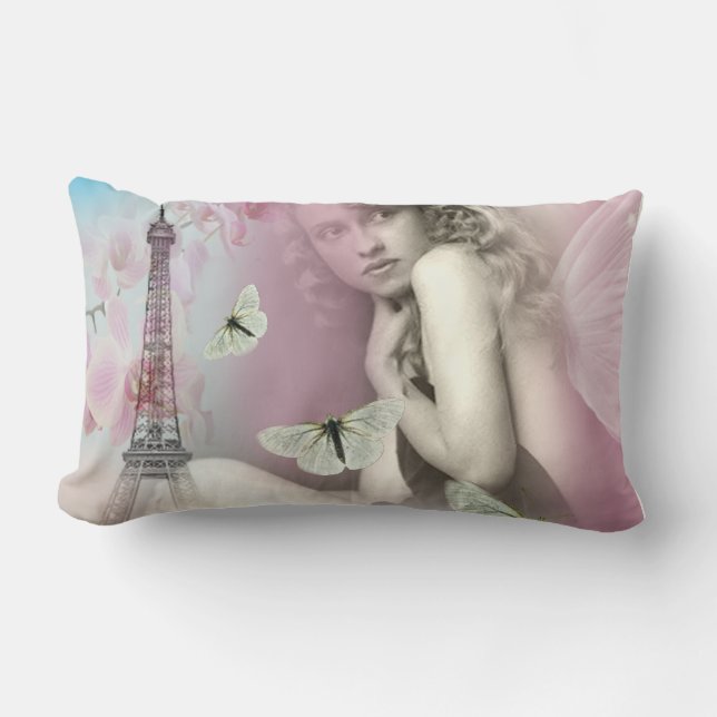 From Paris with Love Lumbar Cushion (Front)