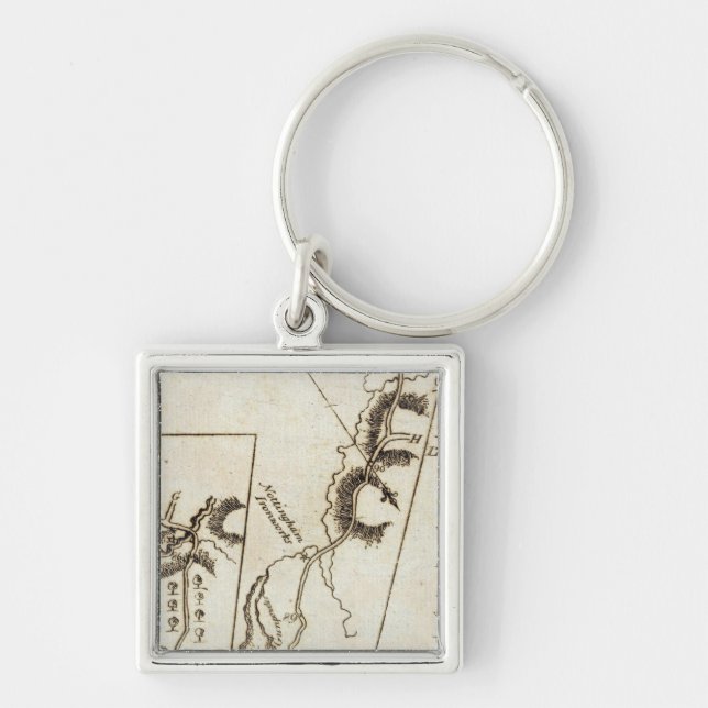 From Philadelphia to Annapolis Md 58 Key Ring (Front)