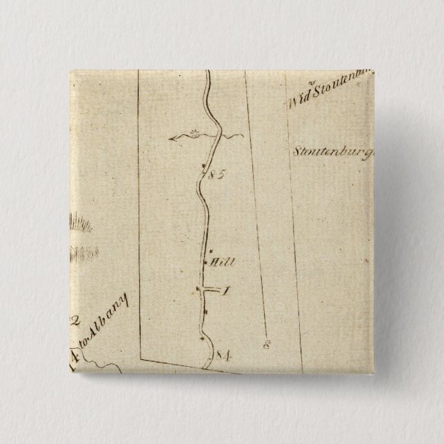 From Poughkeepsie to Albany 14 15 Cm Square Badge (Front)