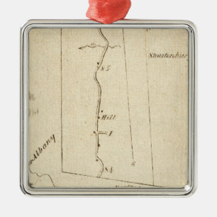 From Poughkeepsie to Albany 14 Metal Tree Decoration