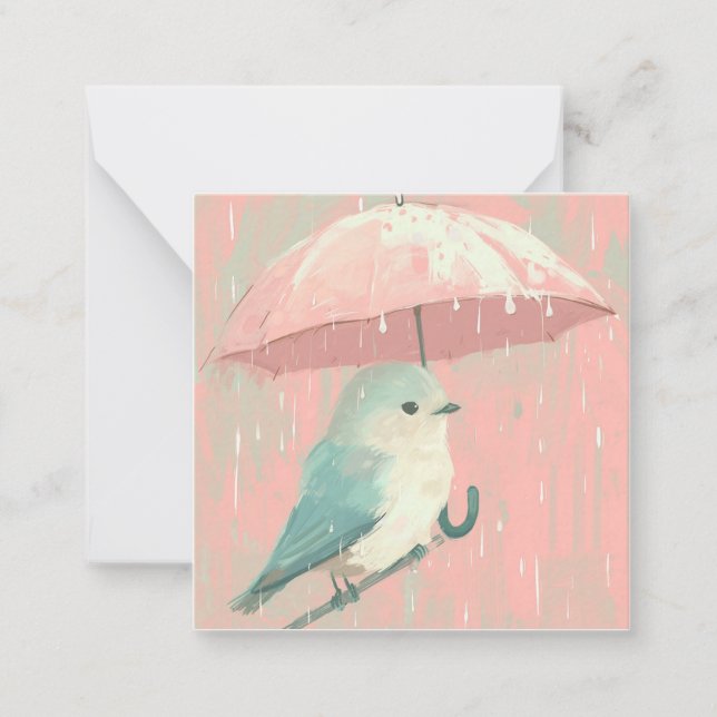 From Puddles to Pages, Bird Imagination Card (Front)