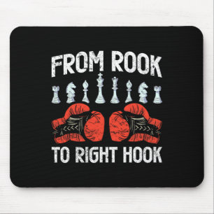 From Rook To Right Hook Chess Boxing Fusion Mouse Pad