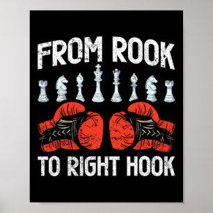 From Rook To Right Hook Chess Boxing Fusion Poster